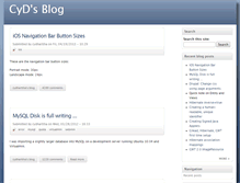 Tablet Screenshot of cydsblog.com